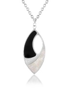 Watamu - Onyx and Mother-of-Pearl Pendant Necklace