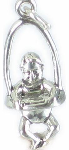 Baby in a bouncer sterling silver charm .925 x 1 Babies Bouncers charms SSLP2805