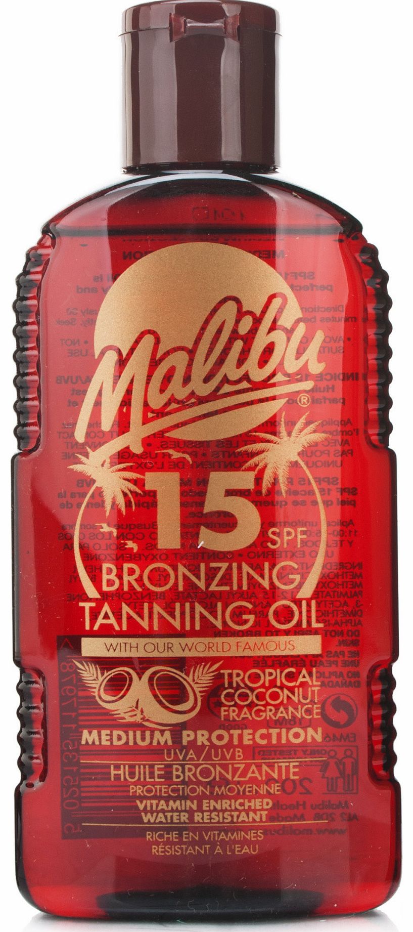 Malibu Bronzing Tanning Oil SPF15