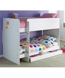 Malibu White Bunk Bed - Frame Only