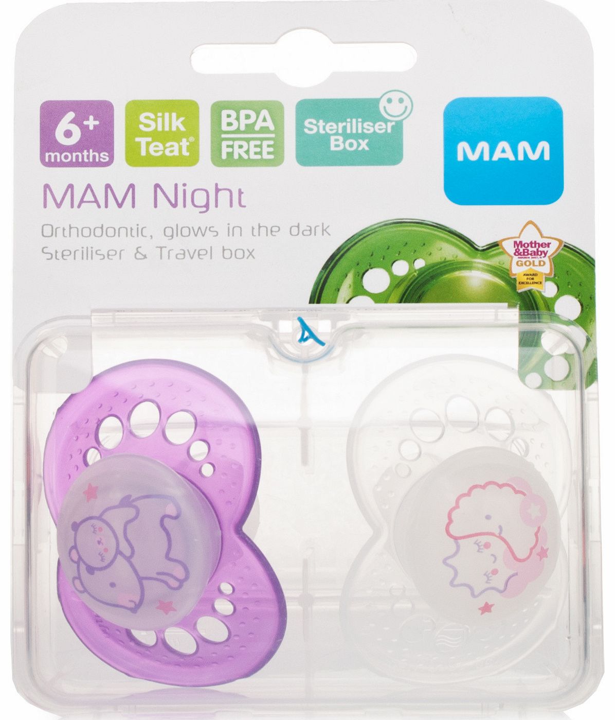 Mam Night 6 month Soother Girls