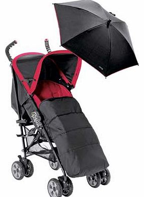 Tempo Deluxe Pushchair - Red and