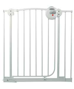 Mamas and Papas White Metal Stairgate with Extension