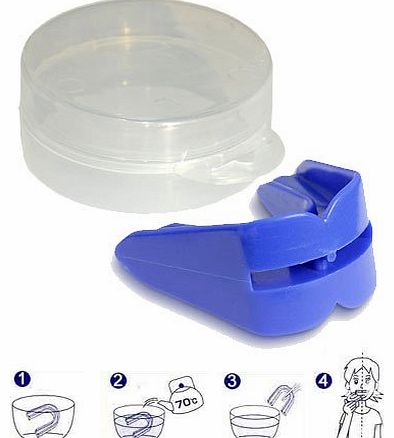 Double Gum Shield Mouth Guard for Kids & Adults - BLUE - Boxing /Hockey / Rugby / Karate / MMA