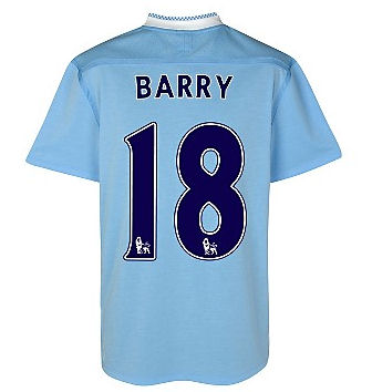 Man City Umbro 2011-12 Manchester City Umbro Home Shirt (Barry