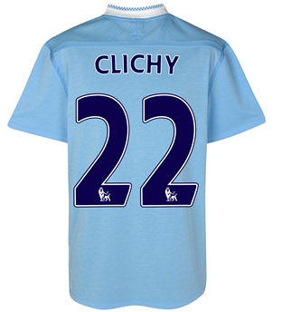 Man City Umbro 2011-12 Manchester City Umbro Home Shirt (Clichy