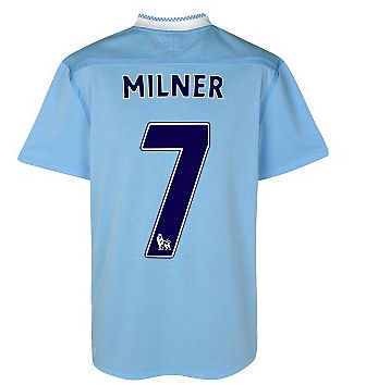 Man City Umbro 2011-12 Manchester City Umbro Home Shirt (Milner