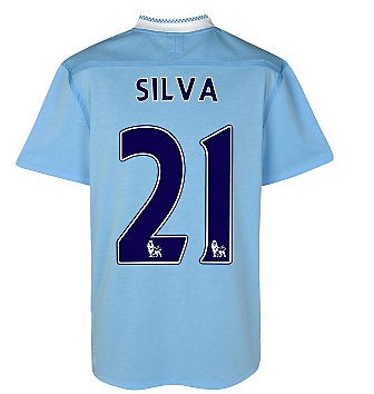Man City Umbro 2011-12 Manchester City Umbro Home Shirt (Silva