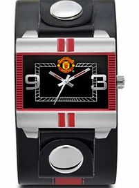 Man Utd Accessories  Manchester United Leather Strap Fashion Watch