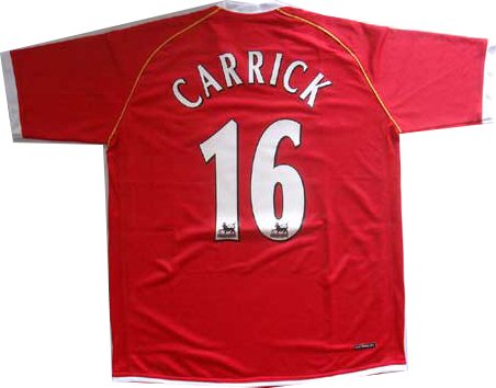 Man Utd Nike 06-07 Man Utd home (Carrick 16)