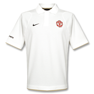 Man Utd Nike 06-07 Man Utd Polo shirt (white)