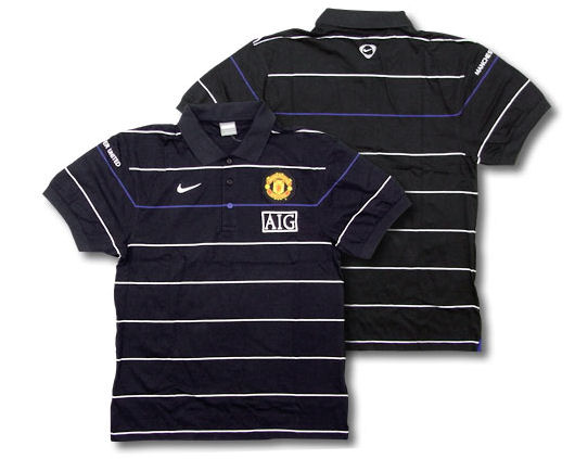 Man Utd Nike 08-09 Man Utd Polo Shirt (navy)