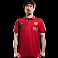 Man Utd Nike 09-10 Man Utd Travel Polo shirt (red)