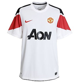 Man Utd Nike 2010-11 Man Utd Away Nike Football Shirt (Kids)
