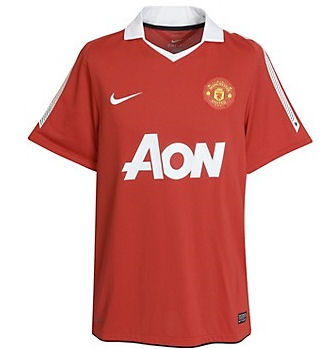 Man Utd Nike 2010-11 Man Utd Home Shirt (  Your Name)