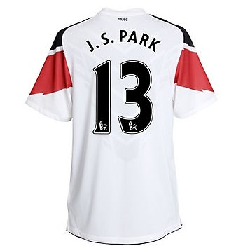 Man Utd Nike 2010-11 Man Utd Nike Away Shirt (J. S. Park 13)