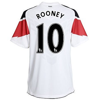 Nike 2010-11 Man Utd Nike Away Shirt (Rooney 10)