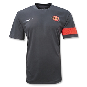 Man Utd Nike 2010-11 Man Utd Pre-Match Training Shirt (Black)