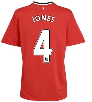 Nike 2011-12 Man Utd Nike Home Shirt (Jones 4)