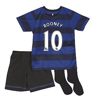 Nike 2011-12 Man Utd Nike Little Boys Away (Rooney 10)