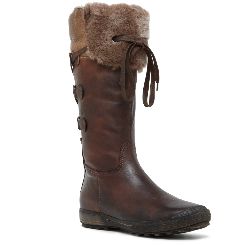 Laced Fur Trim Boot 82187