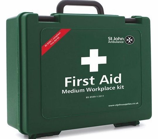 Manchester Stationery ST JOHN AMBULANCE MEDIUM WORKPLACE FIRST AID KIT HEALTH AND SAFETY AT WORK