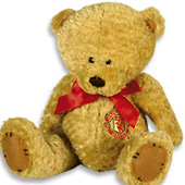 Manchester United 8 Inch Deluxe Bear - Light Brown.