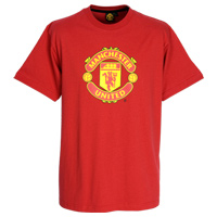 United Core Crest Print T-Shirt - Red