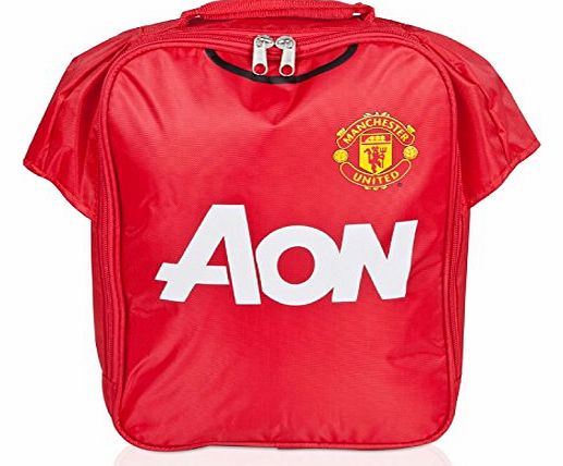 Manchester United FC Official Football Gift Training Kit Lunch Box Cool Bag Red
