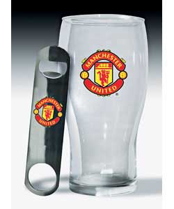United Pint Glass and Bottle Opener