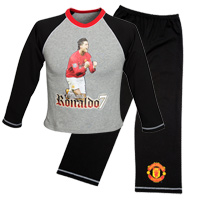 United Ronaldo Pyjamas - Red/Black -