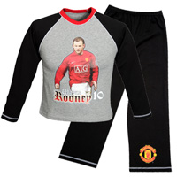 United Rooney Pyjamas - Red/Black -