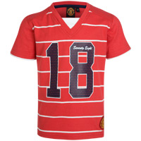 United Stripe T-Shirt - Red - Boys.