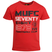 United T-Shirt - Red - Boys.