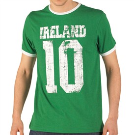 Legends Mens T-Shirt Ireland Number 10 Dark