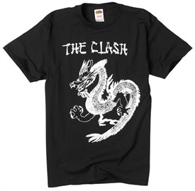 Mens The Clash China Rocks T-Shirt Black