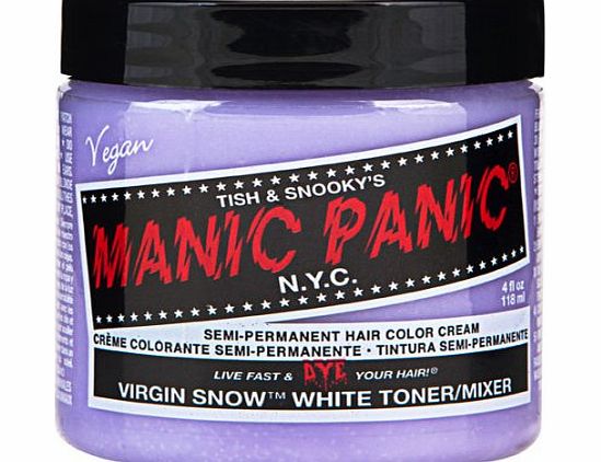  Cream Formula Semi-Permanent Hair Color - Virgin Snow - White Toner / Mixer