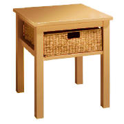 Manila 1 Drawer Side Table, Natural