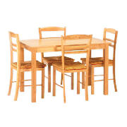 4 seat dining table and 4 chairs
