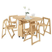 Butterfly Table & 4 Chairs, Natural