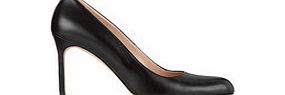MANOLO BLAHNIK BBR black leather stiletto heels