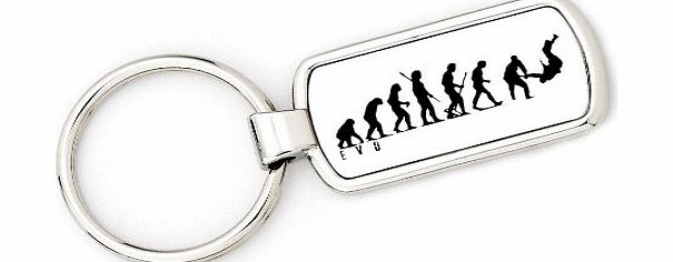 Mans Evolution Merchandise Mans Evolution Keyring Ape to Judo martial arts key ring gift