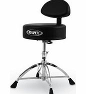 T770 Drum Stool Rounded Top with Backrest