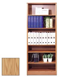 Real `Maple Wood` Veneer 80cm Wide Bookcase -