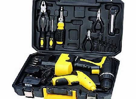 Maplin  4.8V CORDLESS SCREWDRIVER AND 18V CORDLESS DRILL WITH DIY POWER TOOL KIT