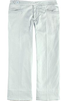 Cotton gabardine cropped pants