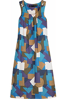 Cubist print dress