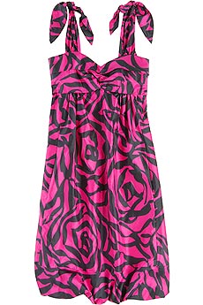 Rose print dress