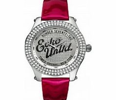 Marc Ecko Midsize Rollie Silver Red Watch