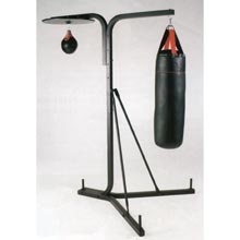 Boxing Stand with Punchbag & Leather Speedball